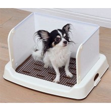 IRIS SKT-430 高身有隔狗廁所(茶色)